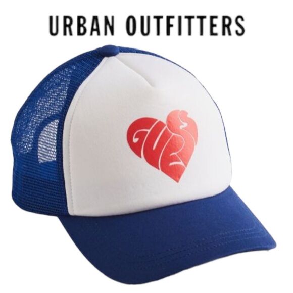 NEW GUESS ORIGINALS X J Balvin UO Urban Outfitters Trucker Cap Hat - Picture 1 of 4
